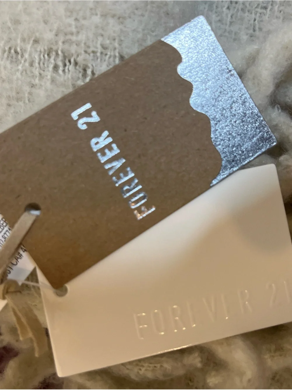Forever 21 Scarf with Silver Foil Accent